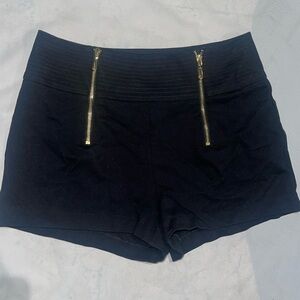 New Juicy Couture Sailor Nautical Style Black Shorts 27 S